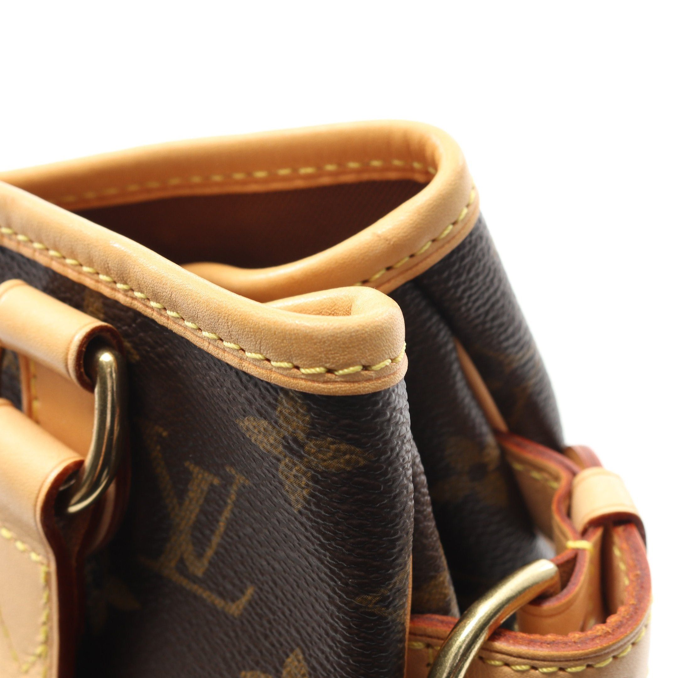 Louis Vuitton Louis Vuitton Batignolles Monogram Handbag Leather Brown Size ONE SIZE - 8 Thumbnail