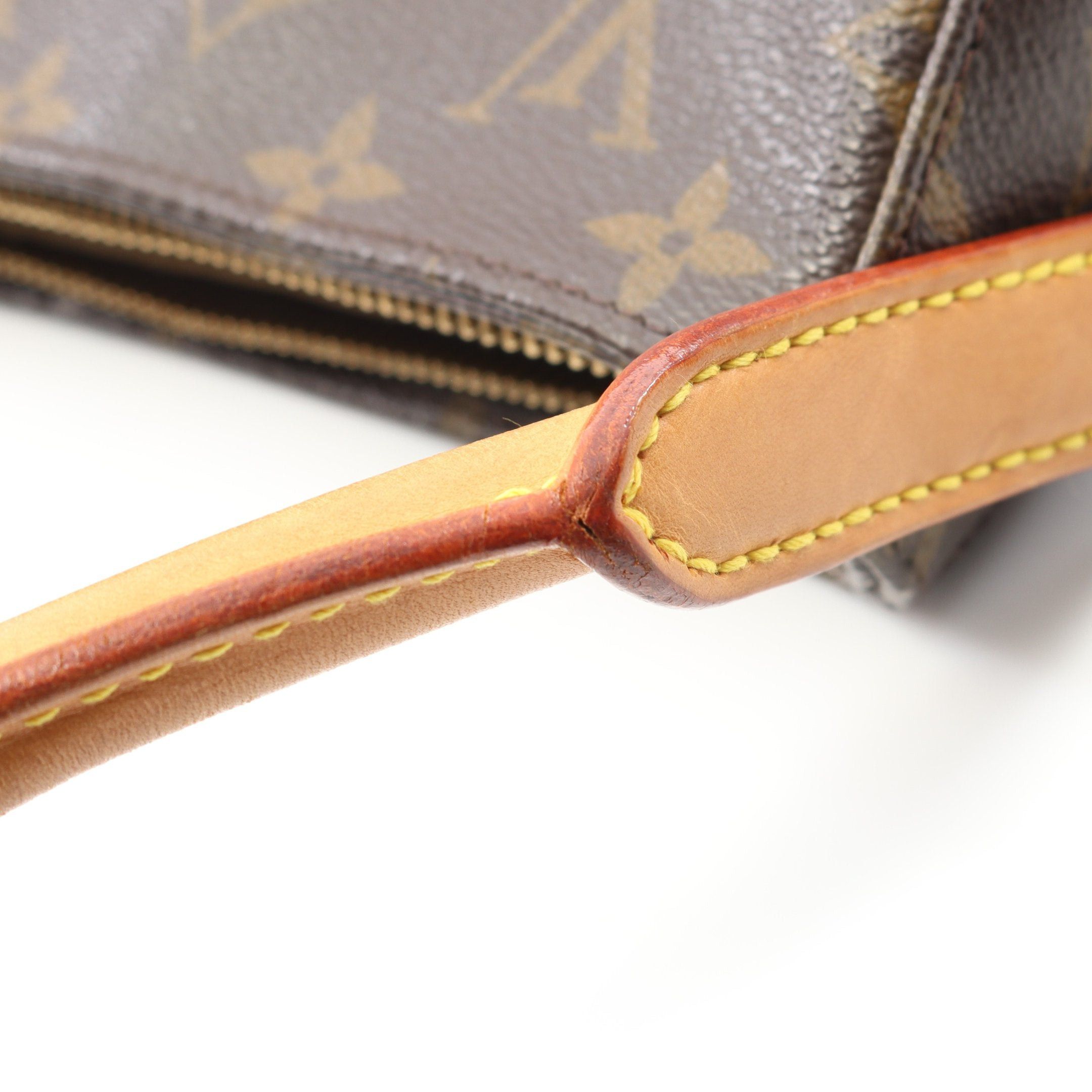 Louis Vuitton Louis Vuitton Looping Mm Monogram Shoulder Bag Leather Brown Size ONE SIZE - 7 Thumbnail