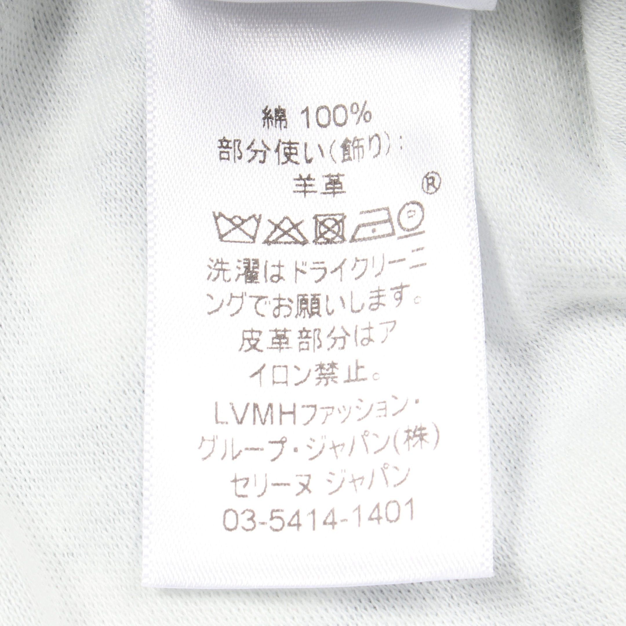 Celine Celine One Piece Cotton Leather Navy Off White Phoebe Period With Scarf Size ONE SIZE - 4 Thumbnail