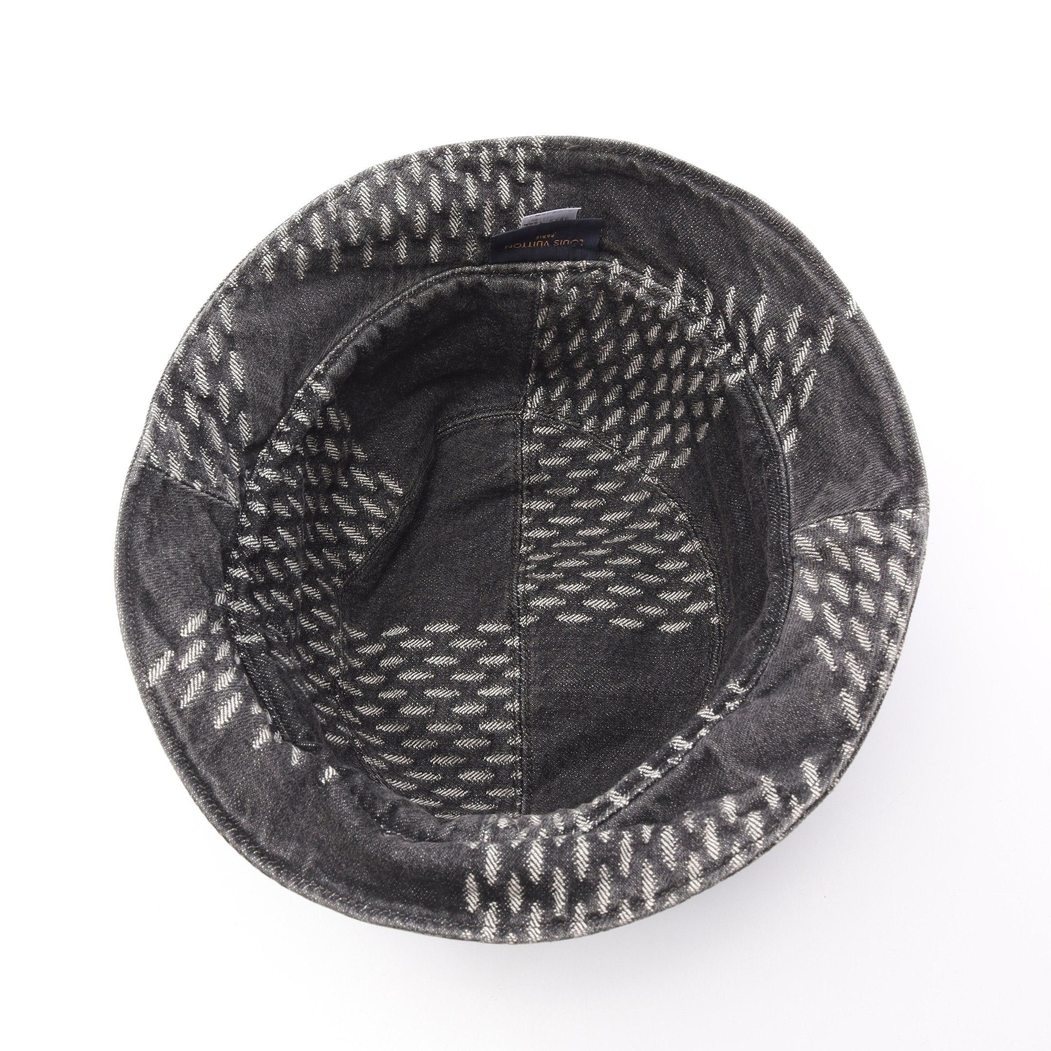 Louis Vuitton Louis Vuitton Bonnet Damier Giant Hat Cotton Black Size ONE SIZE - 3 Thumbnail