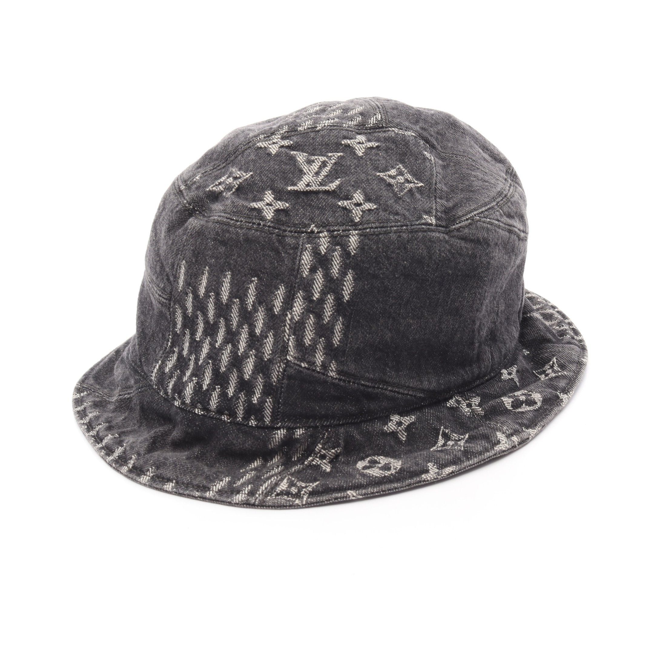 Louis Vuitton Louis Vuitton Bonnet Damier Giant Hat Cotton Black Size ONE SIZE - 2 Thumbnail