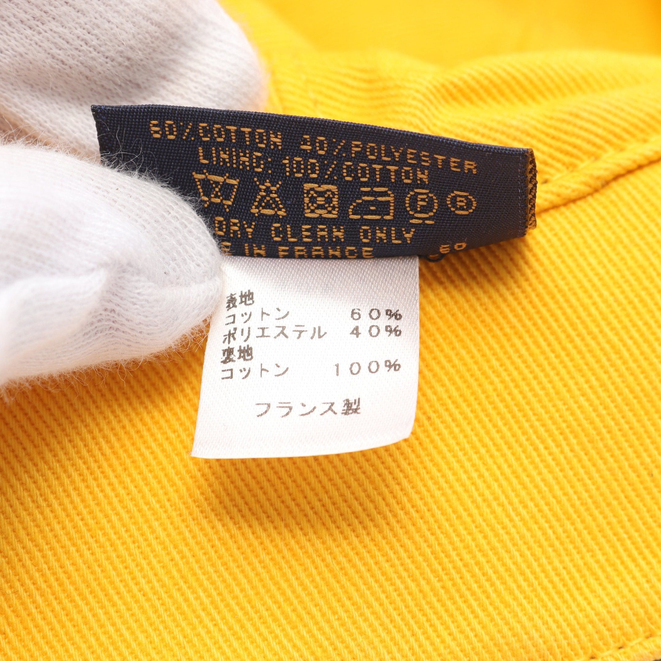 Louis Vuitton Louis Vuitton Chapeau Monogram Denim Bucket Hat Cotton Black Yellow Reversible Size ONE SIZE - 5 Thumbnail