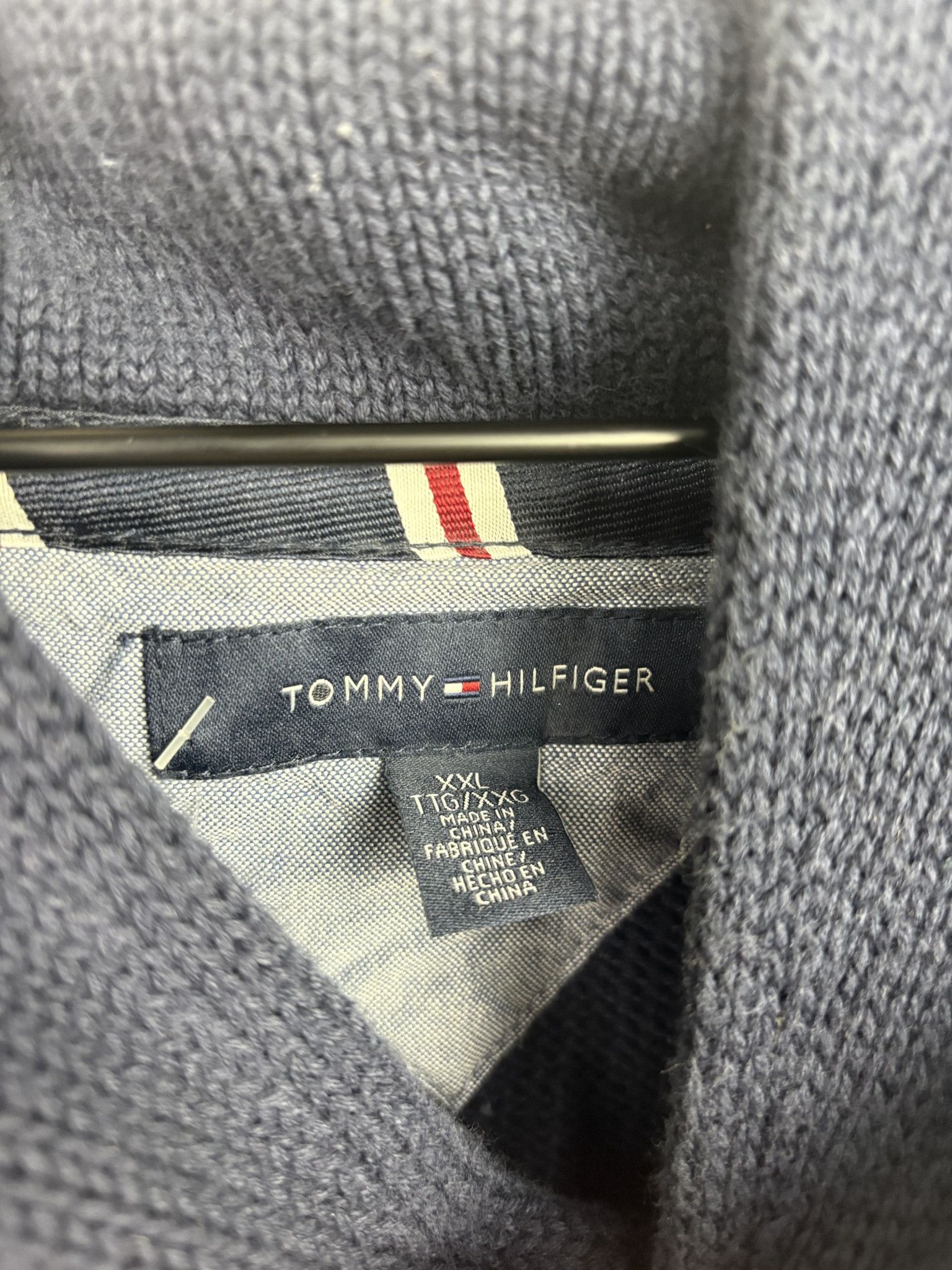 Other Vintage Knit Fleece Tommy Hilifger Quarter Button Cardigan Size US XL / EU 56 / 4 - 2 Thumbnail