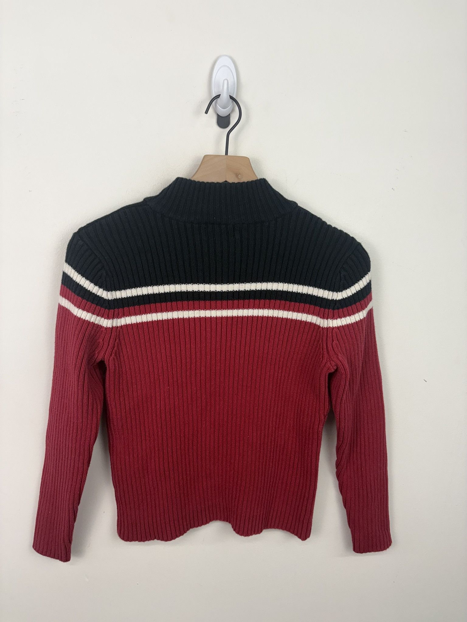 Other Vintage Knit Fleece St Johns Bay Quarter Zip Crewneck Cardigan Size US XXS / EU 40 - 3 Thumbnail
