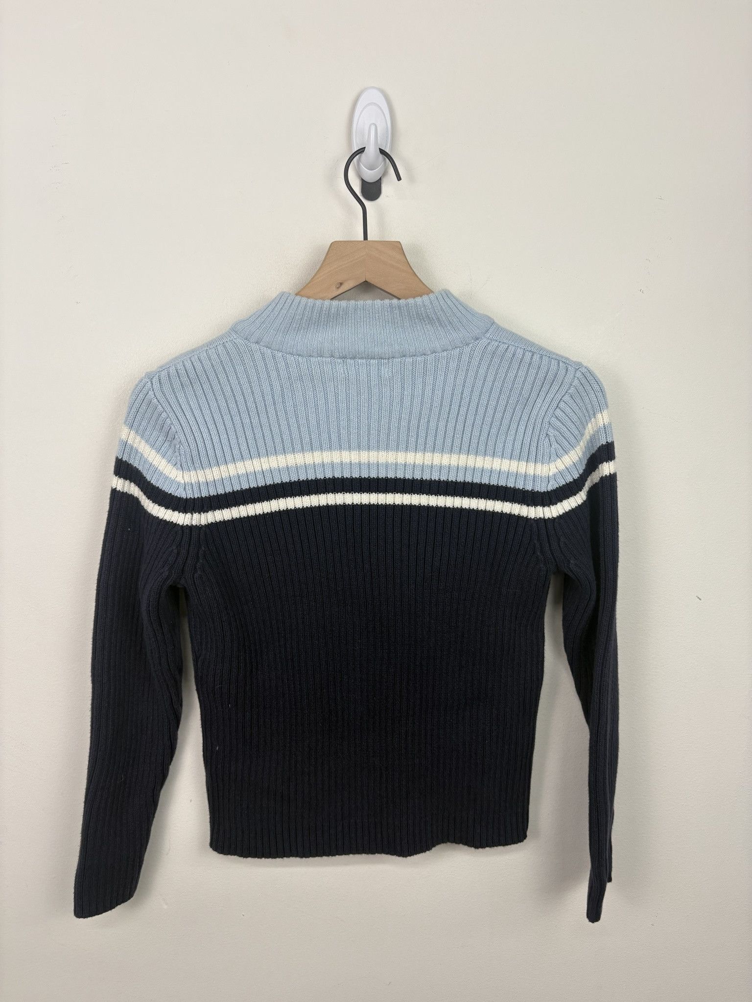Other Vintage Knit Fleece St Johns Bay Quarter Zip Crewneck Cardigan Size US XXS / EU 40 - 3 Thumbnail