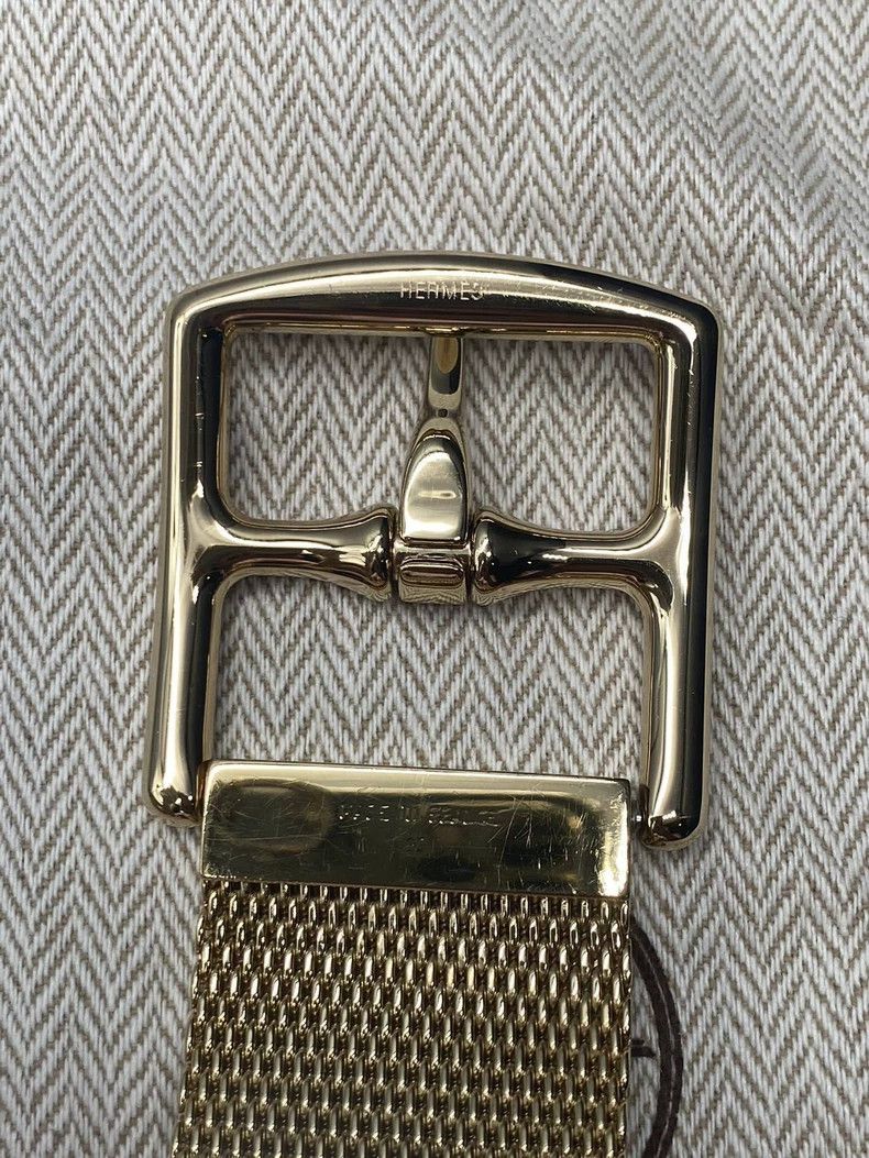 Hermes Hermes Brass Gold Men's Belt 95 Size Size ONE SIZE - 6 Thumbnail