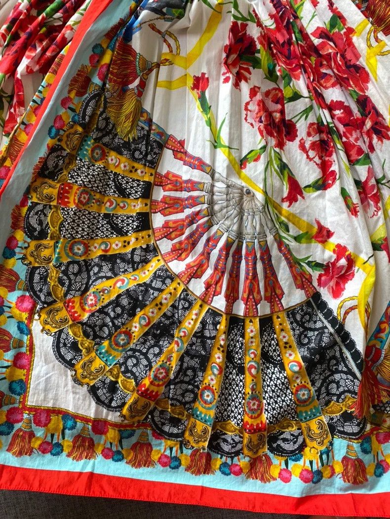 Dolce & Gabbana Dolce & Gabbana Printed Pleated Dress Size S / US 4 / IT 40 - 7 Thumbnail