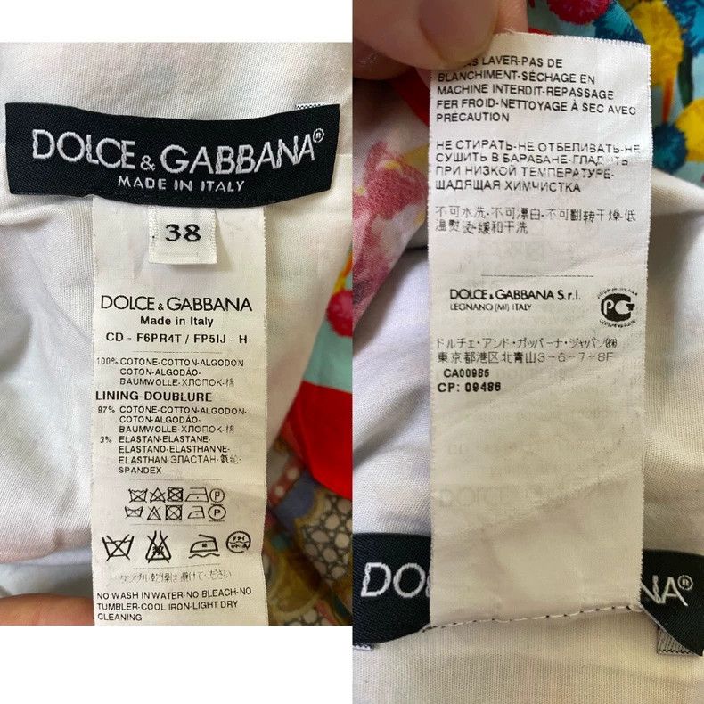 Dolce & Gabbana Dolce & Gabbana Printed Pleated Dress Size S / US 4 / IT 40 - 9 Thumbnail