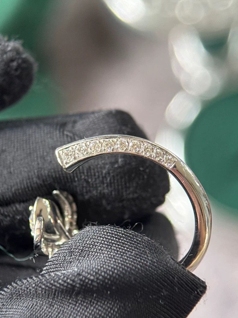 Cartier Boucheron Feather Diamond Ring Size 54 Size ONE SIZE - 3 Thumbnail