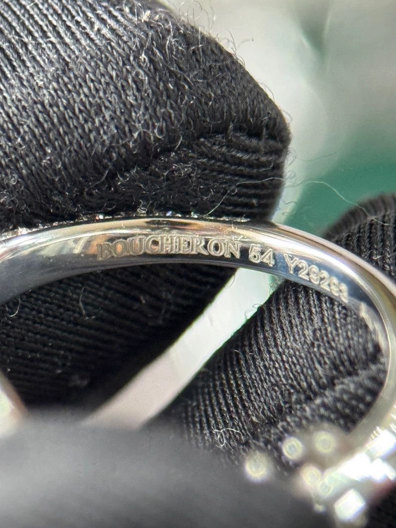 Cartier Boucheron Feather Diamond Ring Size 54 Size ONE SIZE - 4 Thumbnail