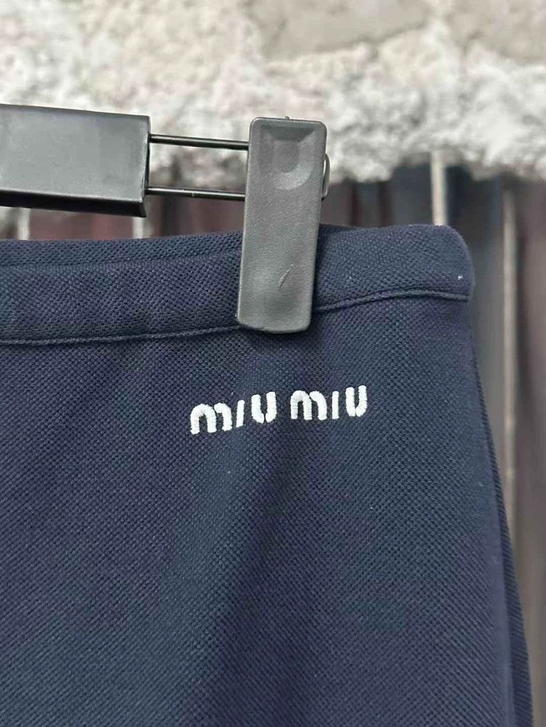 Miu Miu Miu Miu Knitted Drawstring Midi Skirt Size 23" - 5 Thumbnail