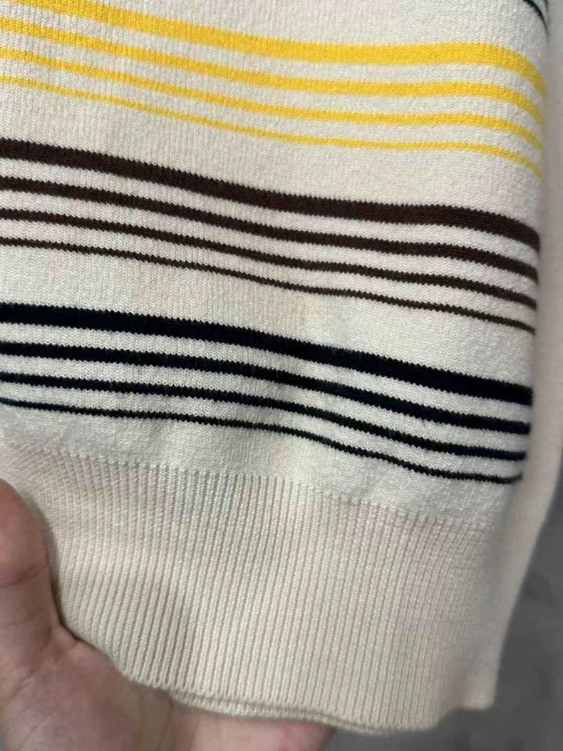Miu Miu Miumiu Striped Polo Short Sleeve Top Size S / US 4 / IT 40 - 6 Thumbnail