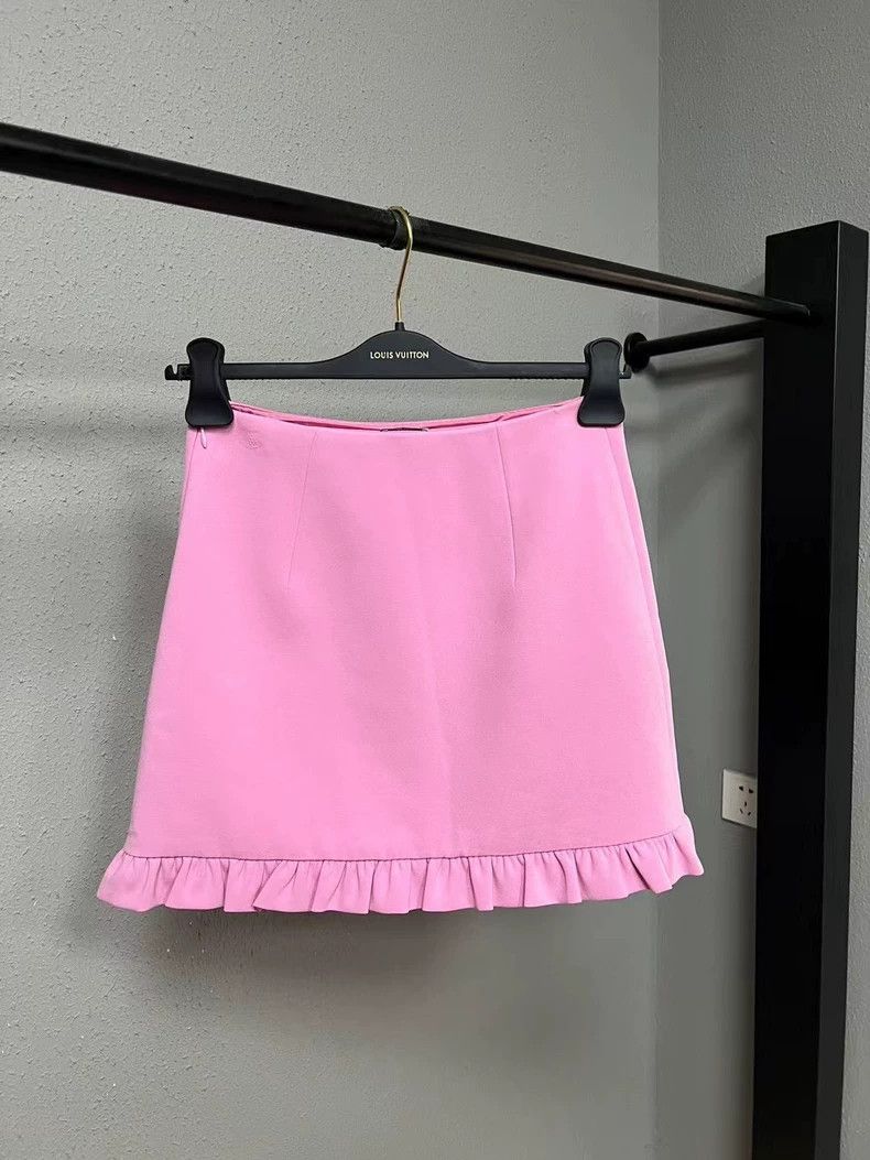 Miu Miu Miumiu Pink Short Skirt Size 38 Size 38" / US 16 / IT 52 - 2 Thumbnail