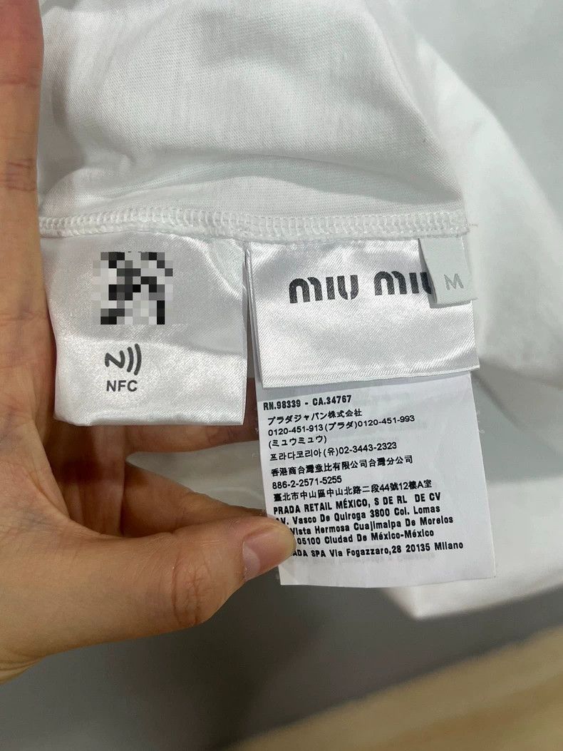 Miumiu Sailor Collar Short Sleeve Shirt