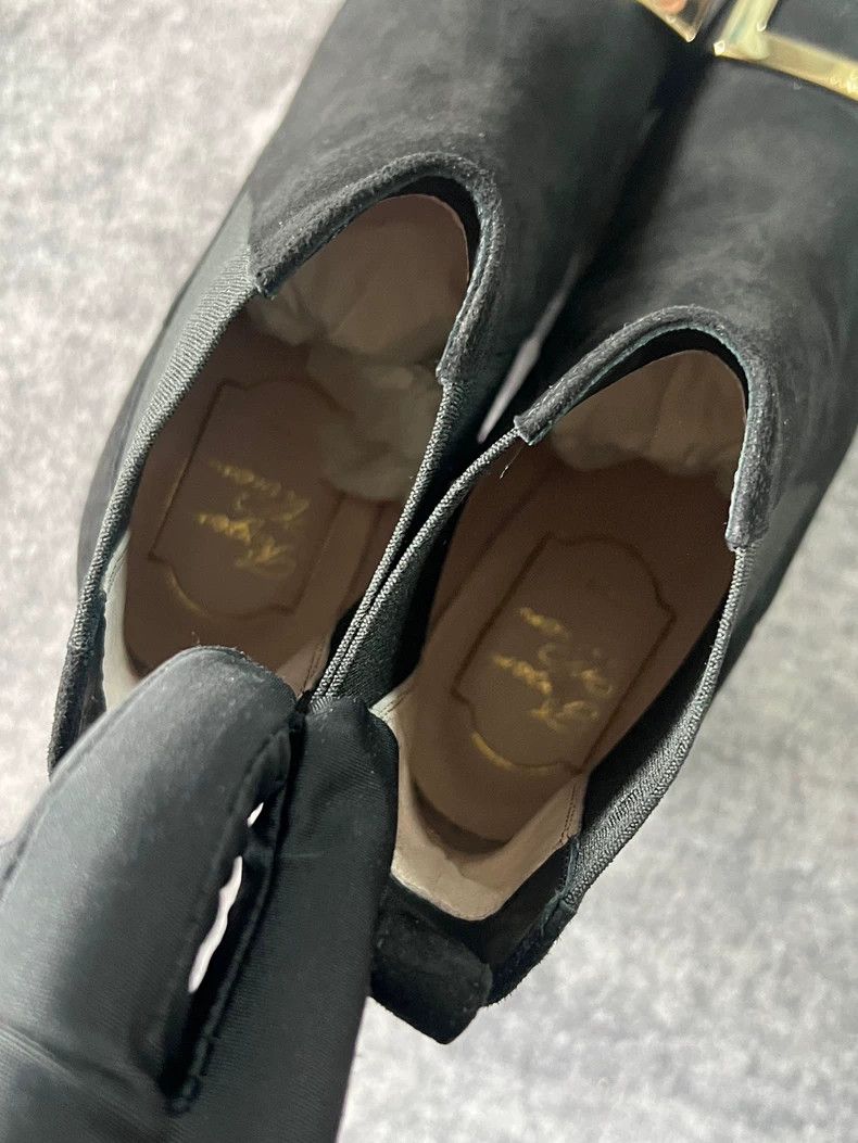 Roger Vivier Roger Vivier Black Short Boots with Buckle Size US 6 / IT 36 - 6 Thumbnail