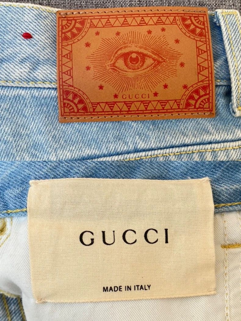 Gucci Gucci Floral Embroidered Denim Shorts Size 24 Size 24" / US 00 / IT 34 - 7 Thumbnail