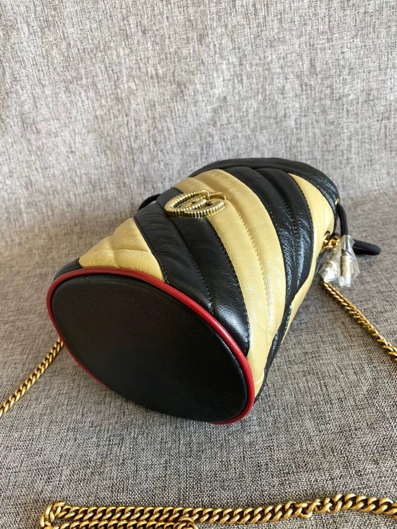 Gucci Gucci GG Marmont Colored Mini Bucket Bag Size ONE SIZE - 5 Thumbnail