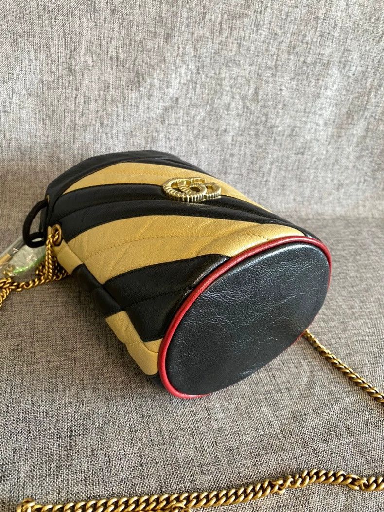 Gucci Gucci GG Marmont Colored Mini Bucket Bag Size ONE SIZE - 4 Thumbnail