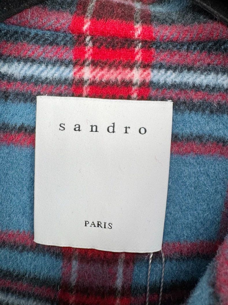 Sandro Sandro Plaid Jacket with Embellishments Size M / US 6-8 / IT 42-44 - 2 Thumbnail