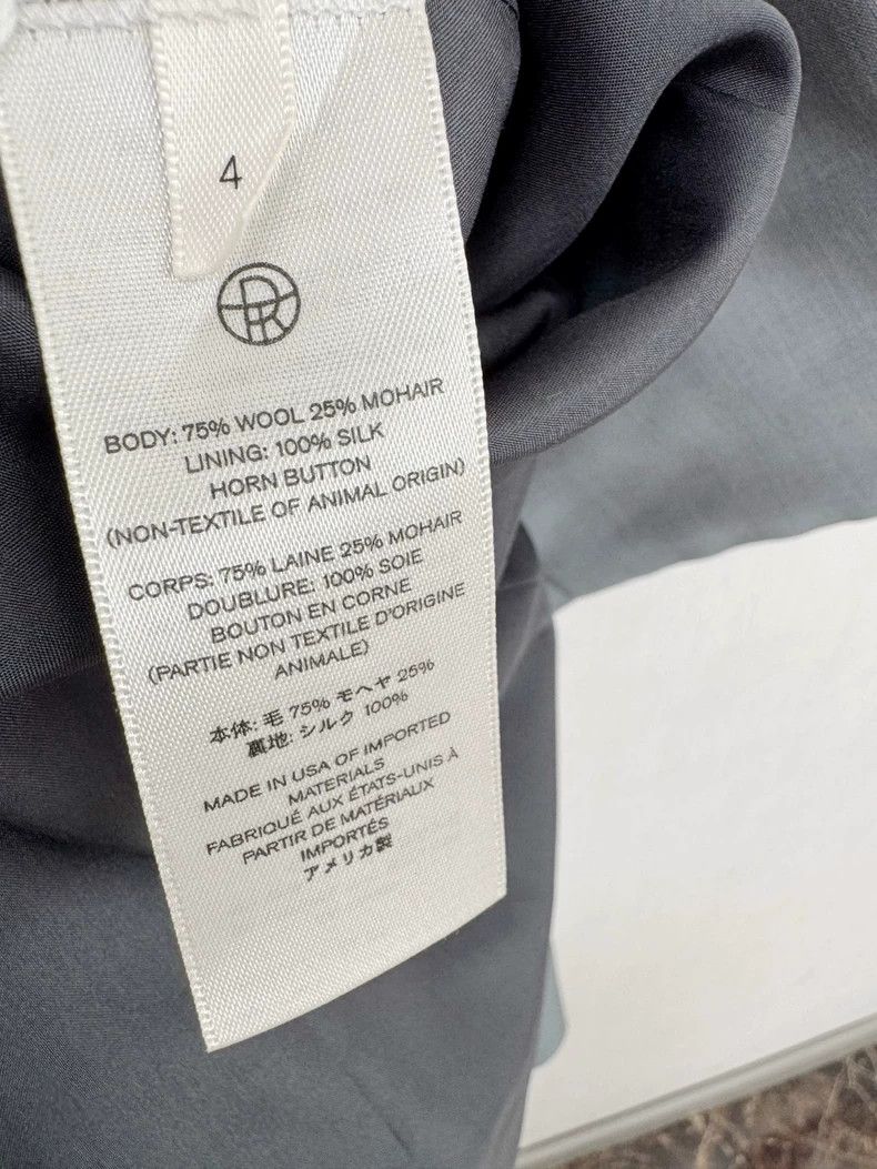 The Row Gray Blazer with Tags by The Row Size L / US 10 / IT 46 - 4 Thumbnail