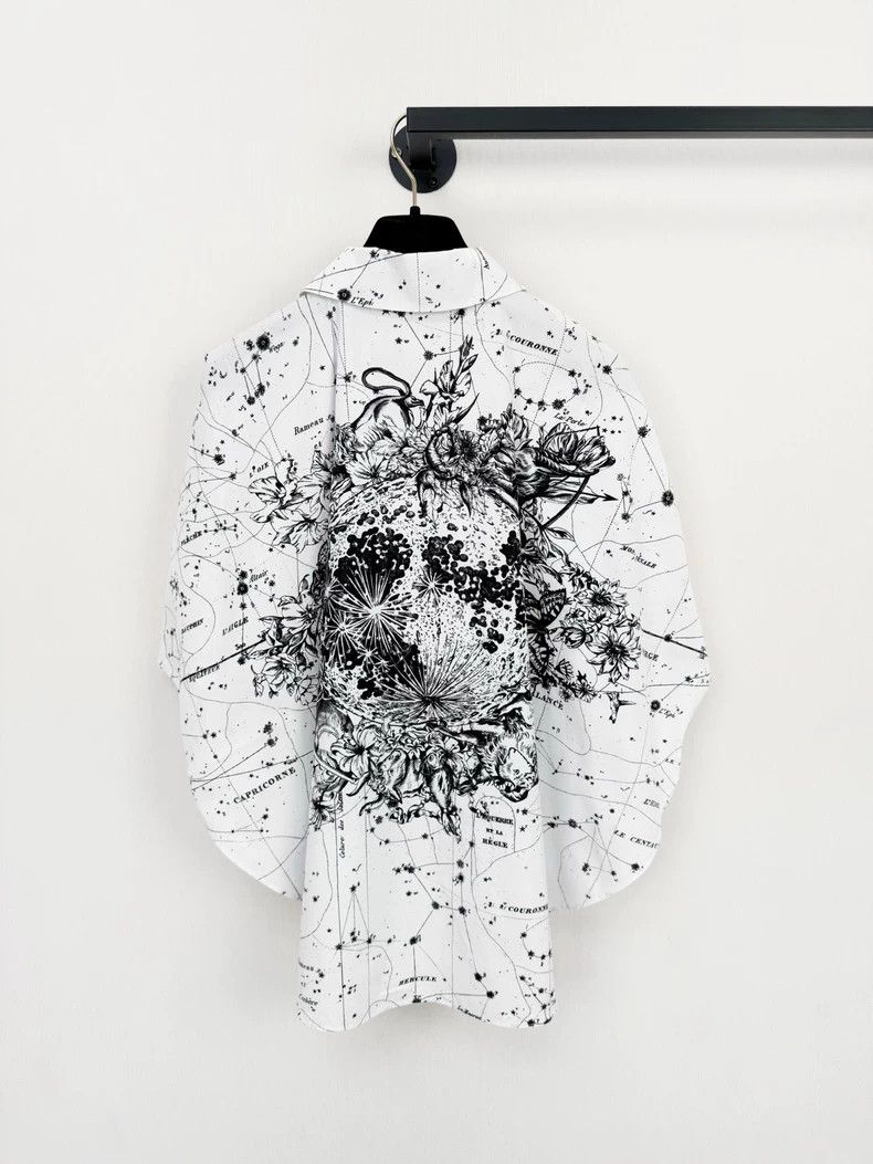 Dior Dior Constellation Series Short Sleeve Shirt Size M / US 6-8 / IT 42-44 - 6 Thumbnail