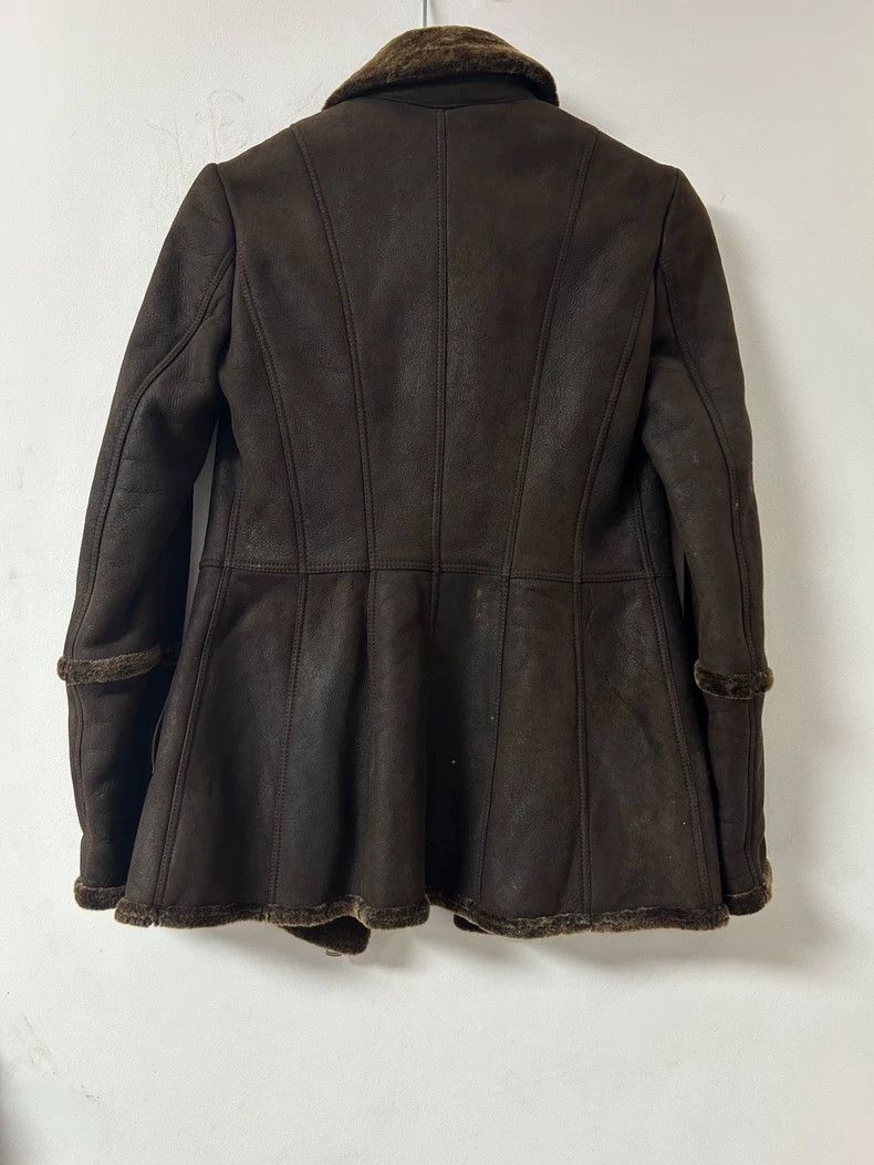 Burberry Classic Brown Shearling Coat with Toggle Closure Size S / US 4 / IT 40 - 2 Thumbnail