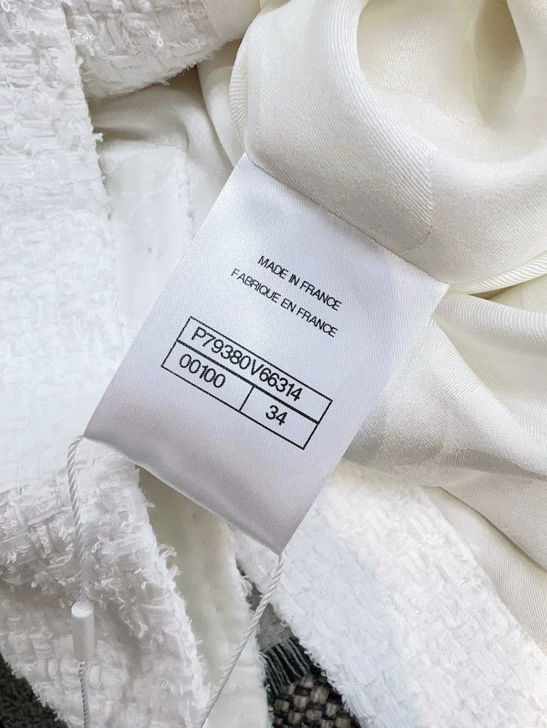 Chanel Chanel White Tweed Two-Pocket Jacket Size S / US 4 / IT 40 - 5 Thumbnail