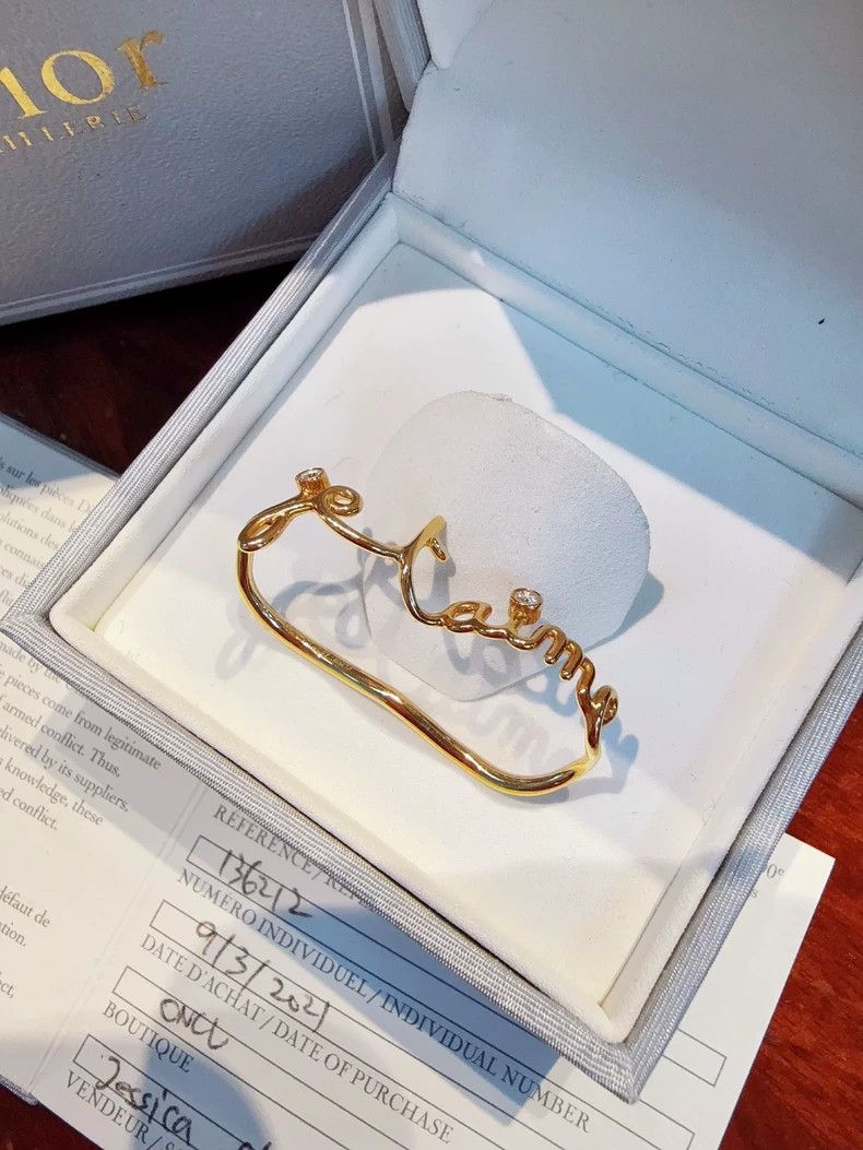 Dior Dior Oui Series Gold Diamond Ring Size ONE SIZE - 3 Thumbnail