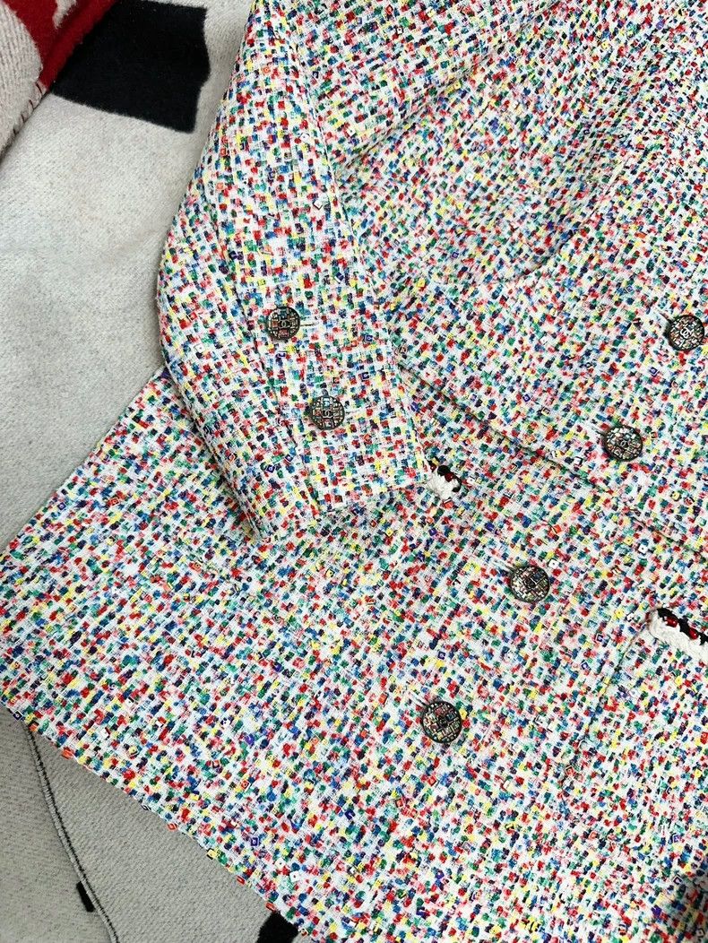 Chanel Chanel Colorful Tweed Two-Piece Shirt Jacket Size S / US 4 / IT 40 - 3 Thumbnail