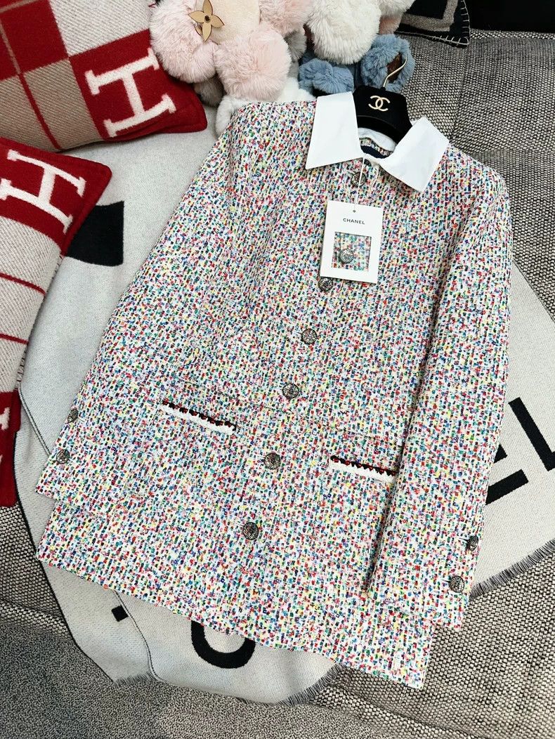 Chanel Chanel Colorful Tweed Two-Piece Shirt Jacket Size S / US 4 / IT 40 - 7 Thumbnail