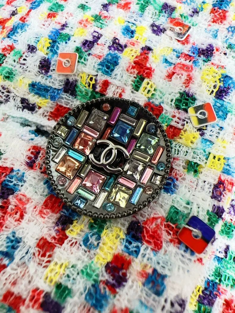Chanel Chanel Colorful Tweed Two-Piece Shirt Jacket Size S / US 4 / IT 40 - 5 Thumbnail