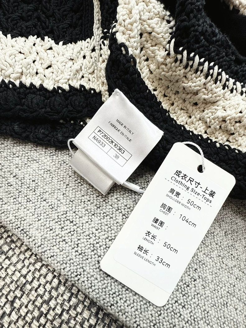 Chanel Chanel Black and White Knit Cardigan Jacket Size M / US 6-8 / IT 42-44 - 7 Thumbnail