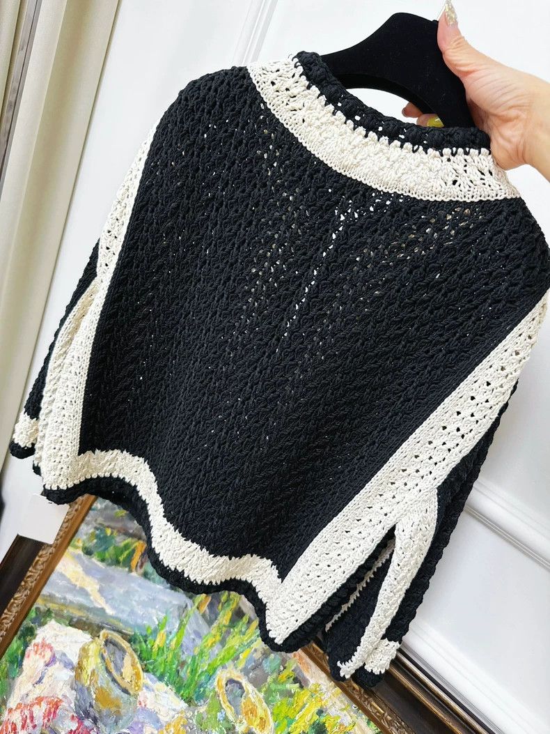 Chanel Chanel Black and White Knit Cardigan Jacket Size M / US 6-8 / IT 42-44 - 3 Thumbnail