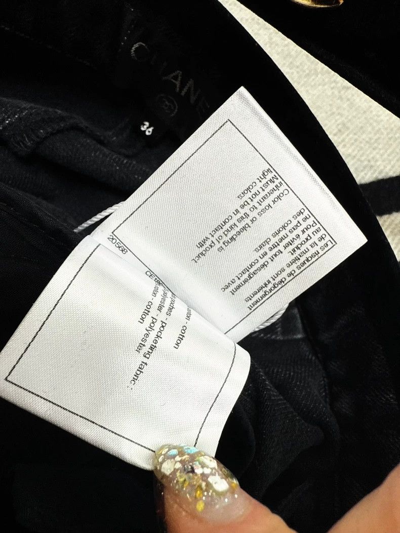 Chanel Chanel Velvet Denim Long Pants 20A Size 36" / US 14 / IT 50 - 7 Thumbnail