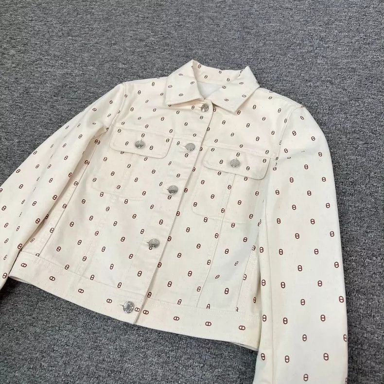 Hermes Hermes Printed Denim Jacket Size 34 Size S / US 4 / IT 40 - 4 Thumbnail