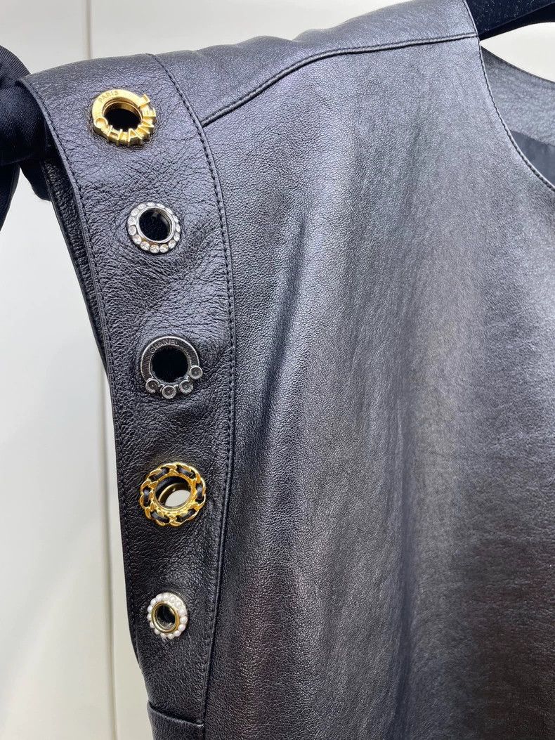 Chanel Chanel Leather Vest with Classic Elements Size XS / US 0-2 / IT 36-38 - 3 Thumbnail