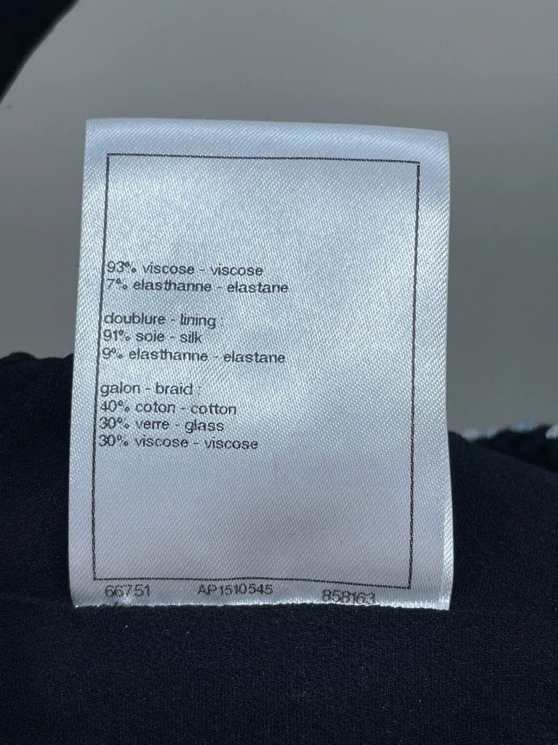 Chanel Chanel Black Cropped Long Sleeve Top Size S / US 4 / IT 40 - 7 Thumbnail