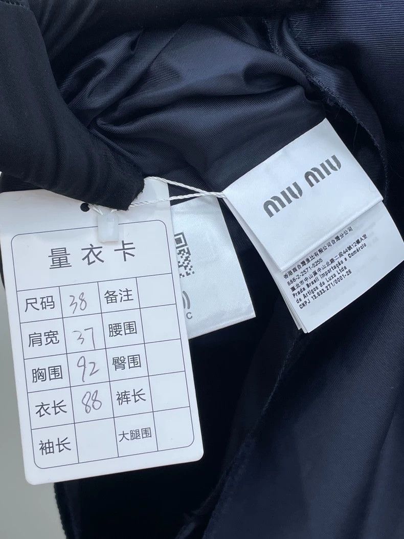Miu Miu Miu Miu Dark Blue Logo Dress Size M / US 6-8 / IT 42-44 - 5 Thumbnail