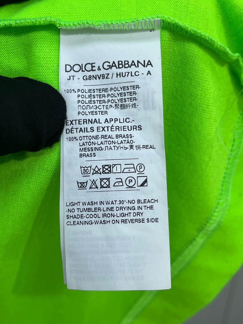 Dolce & Gabbana Dolce&Gabbana Green Short Sleeve Tee Size L / US 10 / IT 46 - 5 Thumbnail