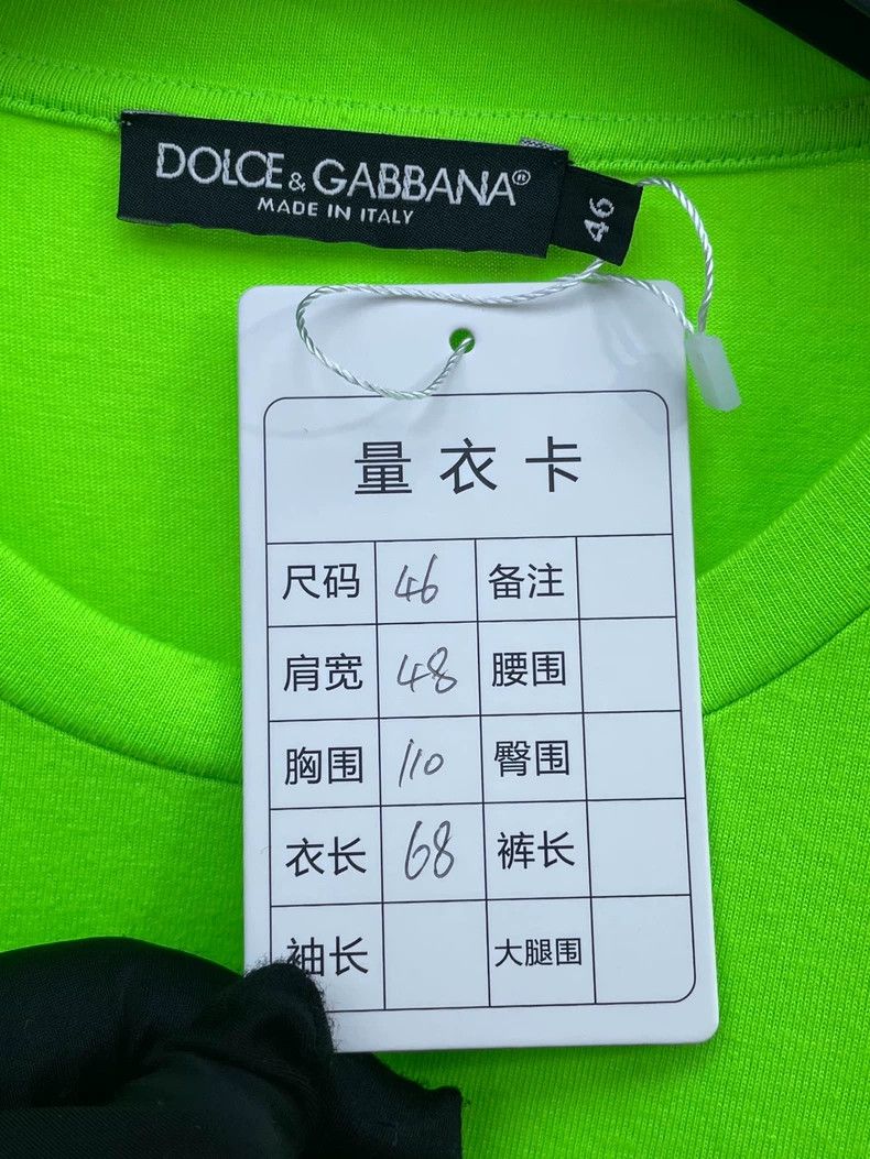 Dolce & Gabbana Dolce&Gabbana Green Short Sleeve Tee Size L / US 10 / IT 46 - 6 Thumbnail