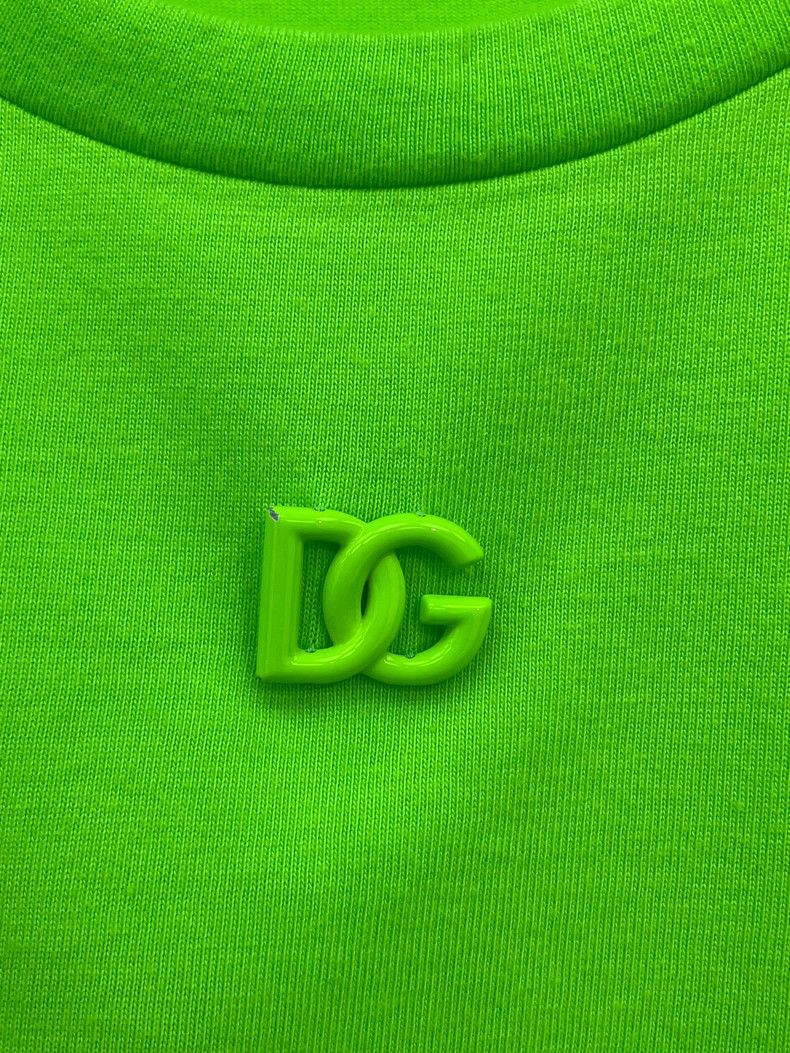 Dolce & Gabbana Dolce&Gabbana Green Short Sleeve Tee Size L / US 10 / IT 46 - 3 Thumbnail