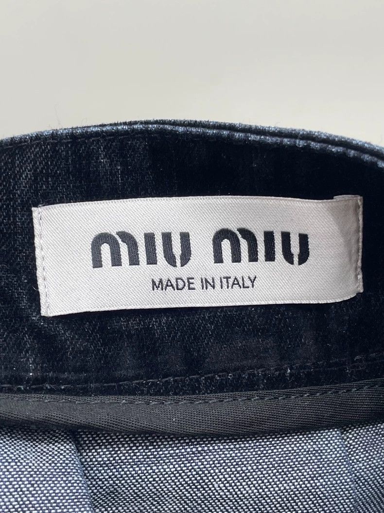 Miu Miu Miu Miu Velvet Pleated Skirt Size 36" / US 14 / IT 50 - 7 Thumbnail