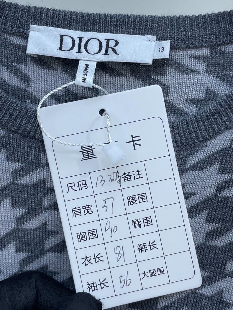 Dior Dior Gray Houndstooth Knit Dress Size M / US 6-8 / IT 42-44 - 6 Thumbnail