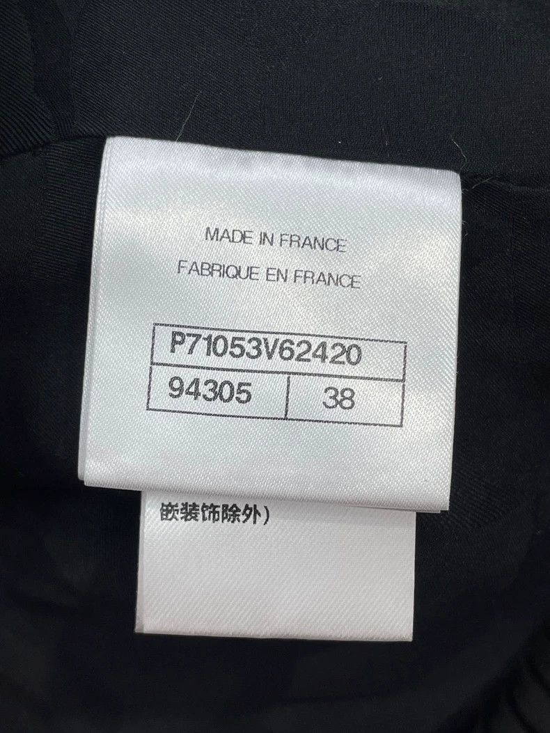 Chanel Black Ruffle Detail Velvet Jacket Size M / US 6-8 / IT 42-44 - 7 Thumbnail