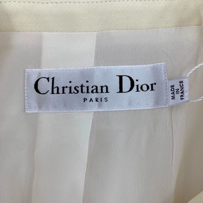 Dior Christian Dior Beige Wool Blazer Jacket Size XS / US 0-2 / IT 36-38 - 5 Thumbnail