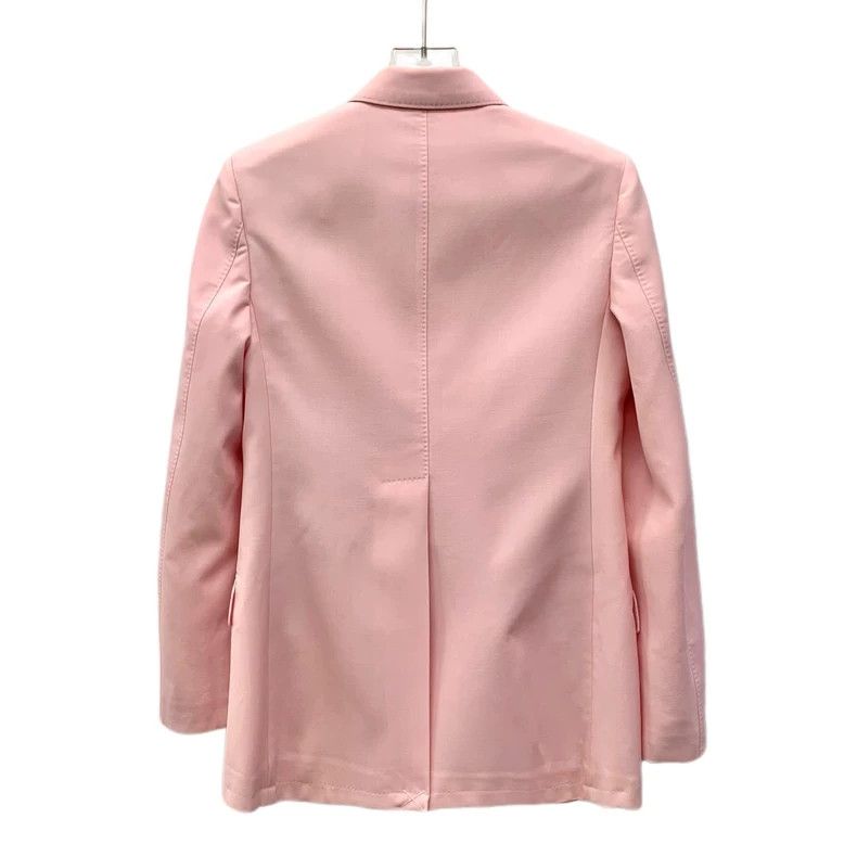 Burberry Burberry Pink Double-Breasted Long Sleeve Blazer Size XS / US 0-2 / IT 36-38 - 2 Thumbnail