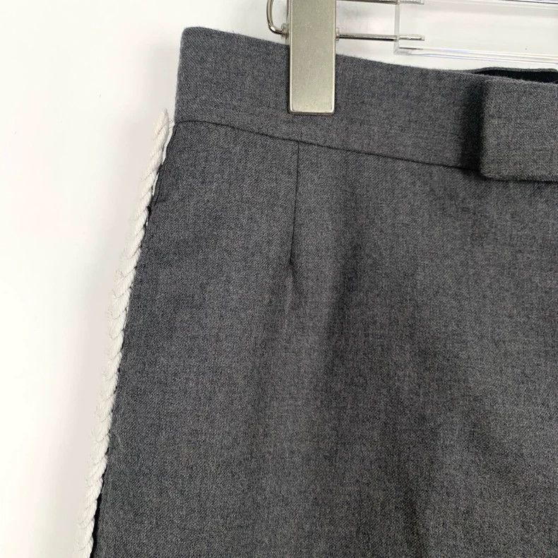 Thom Browne Thom Browne Gray Wool Straight-Leg Shorts Size 23" - 3 Thumbnail