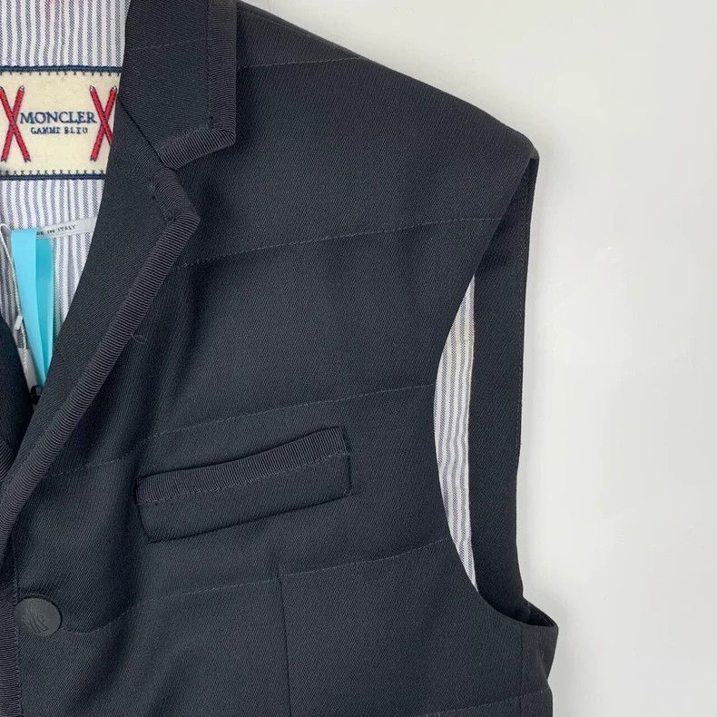 Moncler Moncler Black Quilted Vest with Collar Size XS / US 0-2 / IT 36-38 - 3 Thumbnail
