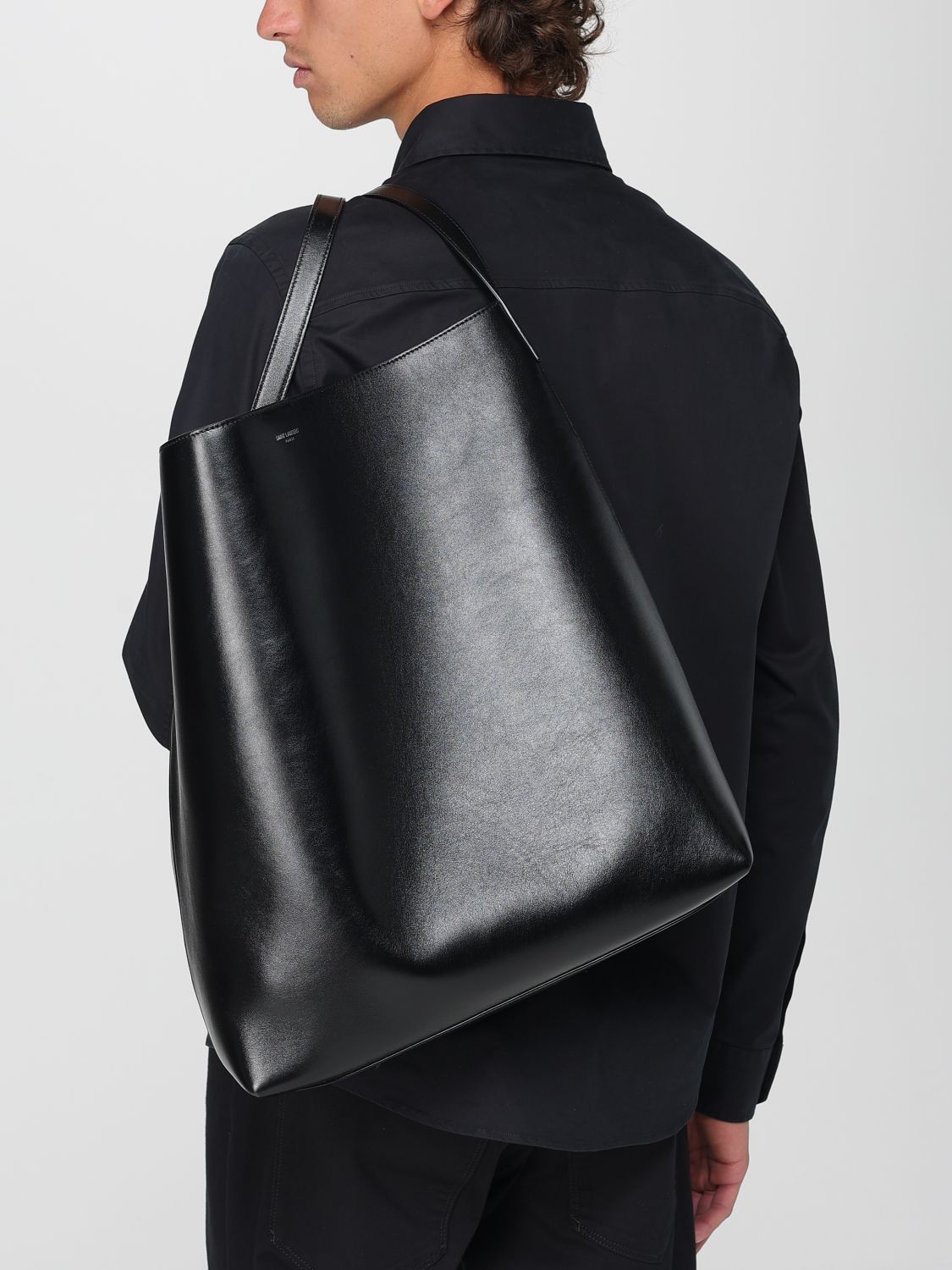 Saint Laurent Paris Saint Laurent Shoulder Bag Men Black Size ONE SIZE - 2 Thumbnail