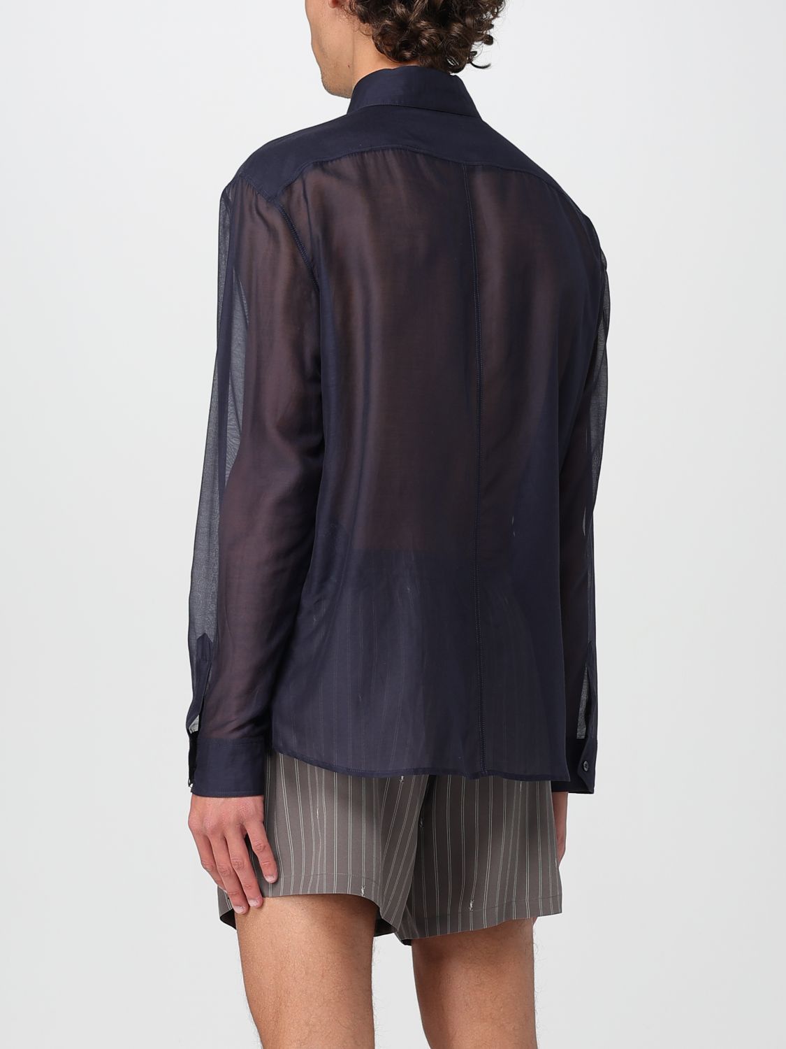 Saint Laurent Paris Saint Laurent Shirt Men Blue Size US L / EU 52-54 / 3 - 3 Thumbnail
